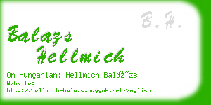balazs hellmich business card